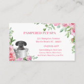 ペットトリマーピンクフローラアポイントメント名刺 名刺 (正面)