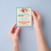 ペットトリマーフライヤー – カスタマイズ可能な両面 チラシ (手)