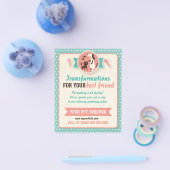 ペットトリマーフライヤー – カスタマイズ可能な両面 チラシ (シングル)