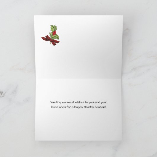 ペットトリマーブルドッグおよび猫のための季節の挨拶 シーズンカード (内部)