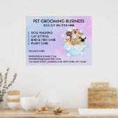 ペットトリマー着座犬猫風呂 ポスター (キッチン)