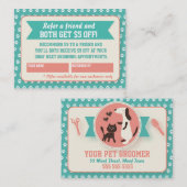 ペットトリマー紹介カード – 個人用設定 紹介カード (正面/裏面)