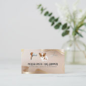 ペットトリマー | 可愛い犬 | ヘアツール 名刺 (スタンド正面)