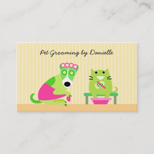 ペットトリマー 名刺 (正面)