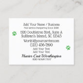 ペットトリマー 名刺 (裏面)