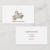 ペットトリマー、犬グルーミング名刺 名刺 (正面/裏面)