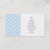 ペットトリーツベーカリーnパーティーパグベイビーブルー 名刺 (裏面)