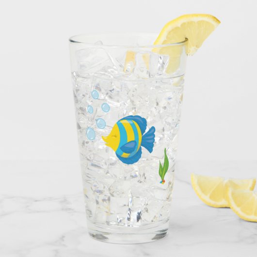 ペットトロピカルフィッシュボウル水族館 タンブラーグラス (アイス裏面)