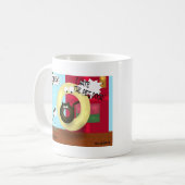 ペットドアの災難! コーヒーマグカップ (正面左)