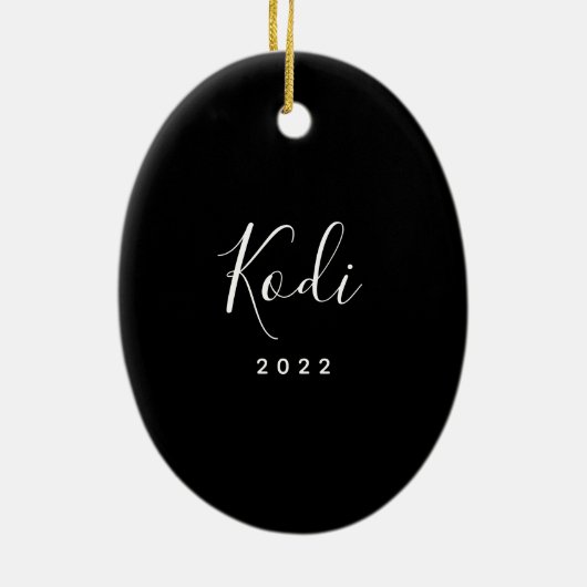 ペットドイツパーソナライズされたシェパードセラミックオーナメント セラミックオーナメント (裏面)