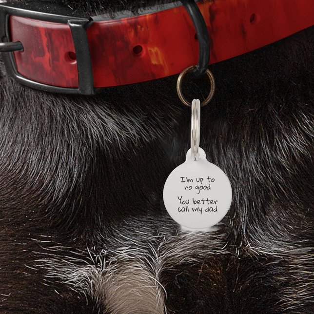 ペットドッグおもしろいキャットカスタマイズユーアID 失った ペット　ネームタグ (クリエイターアップロード済み)