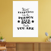 ペットドッグおもしろい引用文 キャンバスプリント (インサイチュ (リビング))