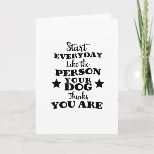 ペットドッグおもしろい引用文 シーズンカード (正面)