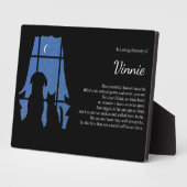 ペットドッグキャットスピリチュアルメモリアル名前をカスタムする フォトプラーク (側面)