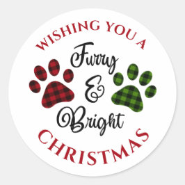 ペットドッグキャットホリデークリスマスおもしろいシール ラウンドシール
