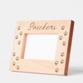 ペットドッグキャットポーズ名前をカスタムする レーザー彫刻フレーム (左)