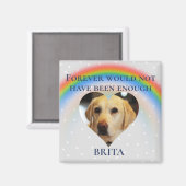 ペットドッグキャットレインボーブリッジ写真カスタムセラミック マグネット (正面/裏面)