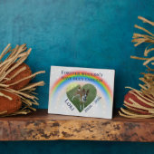 ペットドッグキャットレインボーブリッジ写真カスタム フォトプラーク (側面)