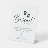 ペットドッグトリートビーフビスケットバー結婚のサイン 台座サイン (正面)