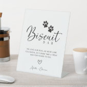 ペットドッグトリートビーフビスケットバー結婚のサイン 台座サイン (インサイチュ)