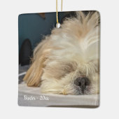 ペットドッグパーソナライズされたパピーオーナメント セラミックオーナメント (左)