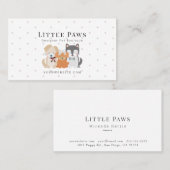 ペットドッグブティックアパレル衣料襟 名刺 (正面/裏面)