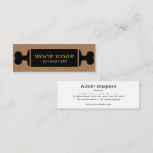 ペットドッグベーカリーのブティックドッグフードペットショップ スキニー名刺 (正面/裏面)