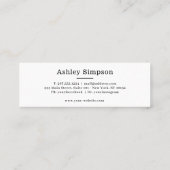 ペットドッグベーカリーのブティックドッグフードペットショップ スキニー名刺 (裏面)