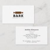 ペットドッグベーカリーの家庭で作った犬がおやつをする 名刺 (正面/裏面)