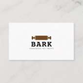 ペットドッグベーカリーの家庭で作った犬がおやつをする 名刺 (正面)