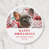 ペットドッグポーズクリスマスプンホリデーハウリデイズギフト フェイバータグ (正面)