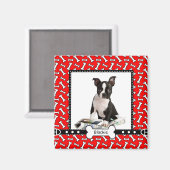 ペットドッグポートレート写真テンプレート冷蔵庫用マグネット マグネット (正面/裏面)