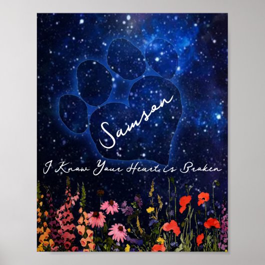 ペットドッグロス悔やみや弔慰 ポスター (正面)