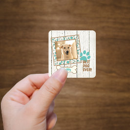 ペットドッグ写真スクラップブック スクエアシール