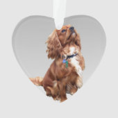 ペットドッグ初めてのクリスマス写真ツリーオーナメント オーナメント (裏面)