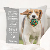 ペットドッグ記念パーソナライズされた2写真悔やみや弔慰 クッション