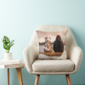 ペットドッグ記念記念写真コラージュ投げ薬 クッション (椅子)