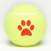 ペットドッグ遊キャットちゃおもちゃ赤 テニスボール (裏面)