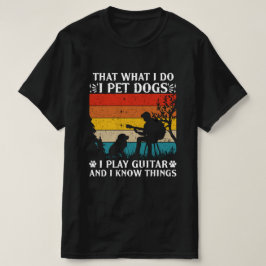 ペットドッグ遊ギターがTシャツを知る Tシャツ