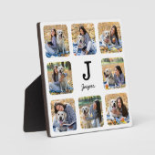 ペットドパーソナライズされたッグ愛人写真コラージュ フォトプラーク (正面)