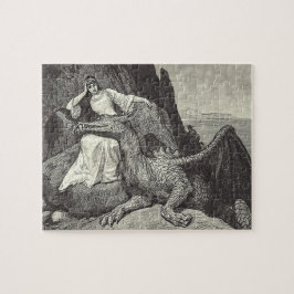 ペットドラゴンおよび娘 ジグソーパズル