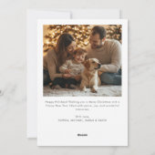 ペットハッピーハウリデイズドッグクリスマスグリーティングフォト シーズンカード (裏面)