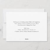 ペットハッピーハウリデイズドッグフォトクリスマスグリーティング シーズンカード (裏面)