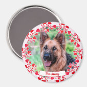 ペットハートオーナメント – バレンタインデー – ペット悔やみや弔慰 マグネット (正面/裏面)