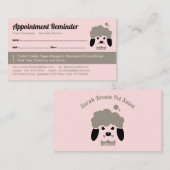 ペットバスサロンアポイントメントリマインドドッグトリマー 名刺 (正面/裏面)