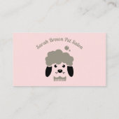 ペットバスサロンアポイントメントリマインドドッグトリマー 名刺 (裏面)