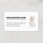 ペットパターンウエストハイランドテリアードッグ 名刺 (裏面)