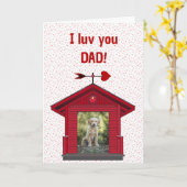 ペットパパ カード フォト 子犬 犬 (黄色い花)