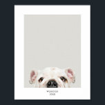 ペットパーソナライズされたの写真と名前のプリント ポスター<br><div class="desc">ペットの写真、名前、年でパーソナライズしてキープサケを作ユニーク成する。</div>