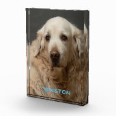 ペットパーソナライズされたの写真と名前 フォトブロック (右)
